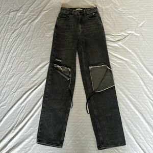 PACSUN 90s ripped black boyfriend jeans
